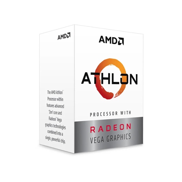 CPU AMD ATHLON 3000G (3.5GHz, 2 nhân 4 luồng, Radeon Vega 3 Graphics, 35W, Socket AM4) - cái