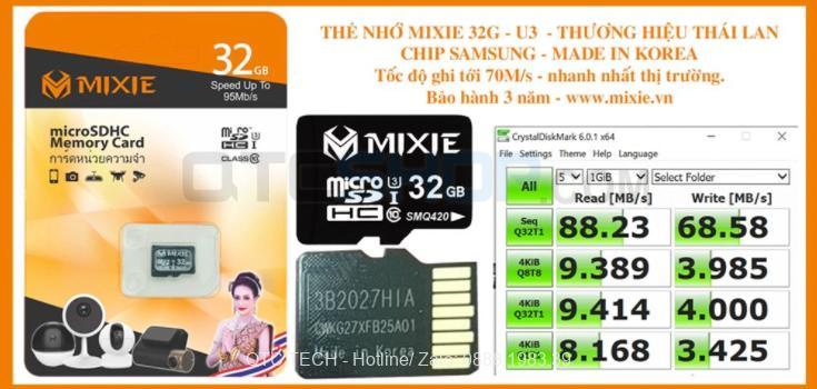 the nho Mixie 32GB U3 Micro TF qtctech 1