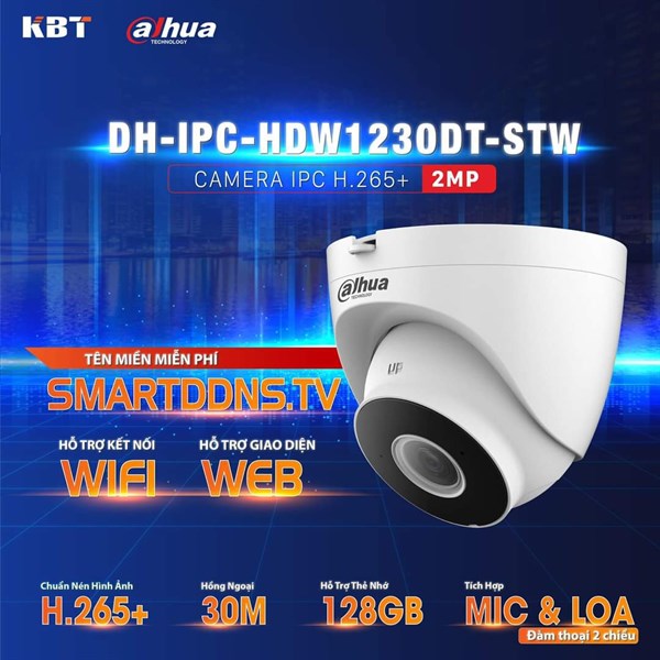 Camera IP Wifi DAHUA DH-IPC-HDW1230DT-STW 2MP