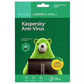 Phần mềm antivirus 3pc/1 năm - cái