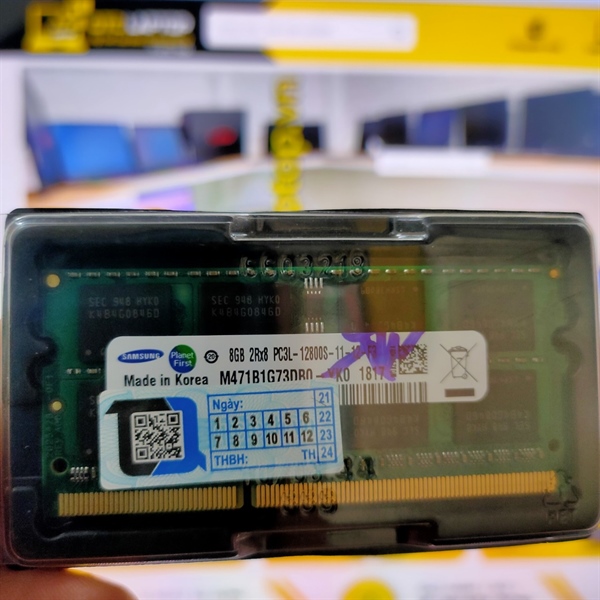 Ram laptop Samsung/Hynix 8GB DDR3L / PC3L Bus 1600 ( 12800 ) – cũ