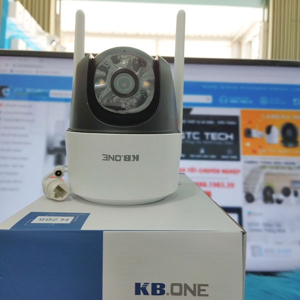 Camera Wifi PTZ Full Color 2MP KBONE KN-S25F