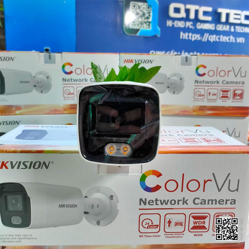 Camera IP Colorvu 4MP HIKVISION DS-2CD2047G2-LU tích hợp MIC