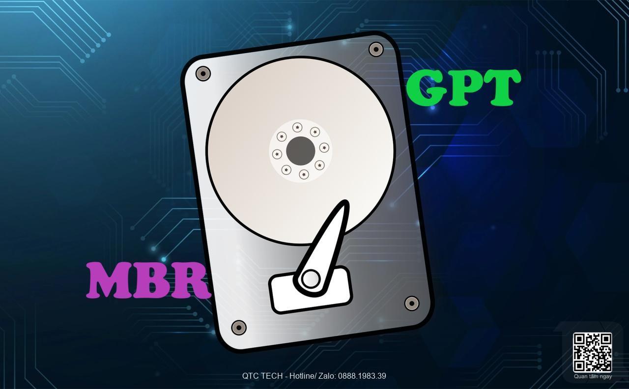 MBR và GPT là gì? Nên chọn chuẩn nào cho ổ đĩa ngày nay?