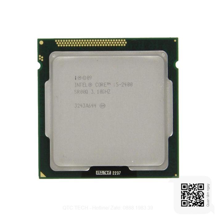 CPU Intel Core i5 2400 cũ (3.40GHz, 6M, 4 Cores 4 Threads) TRAY chưa gồm Fan