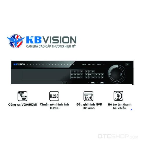 Đầu ghi 32 kênh IP KBVISION KX-E4K8832N4