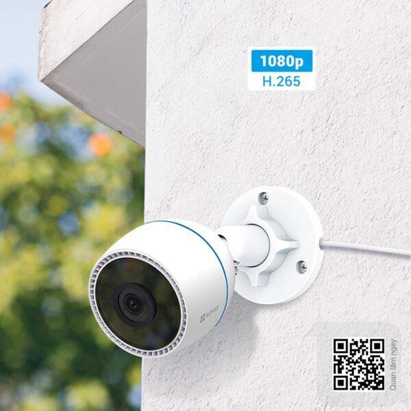 Camera Smart Wifi EZVIZ C3TN 2MP ( CS-C3TN-A0-1H2WF) - không màu ban đêm