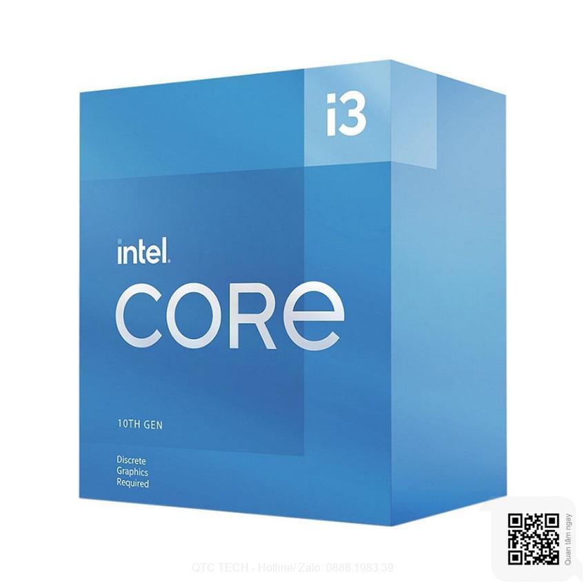 Cpu intel core i3-10105f (3. 7ghz turbo up to 4. 4ghz, 4 nhân 8 luồng, 6mb cache, 65w) - socket intel lga 1200