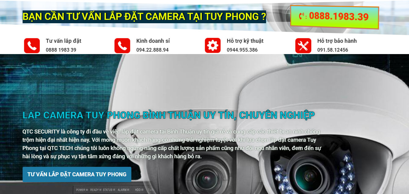 lắp đặt camera Tuy Phong Bình Thuận