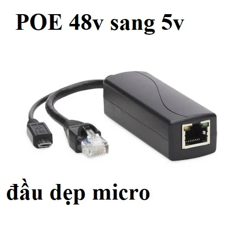 bo chia poe 5v micro usb nguon qua ethernet 48v sang 5v Micro USB qtctech 3 jpg