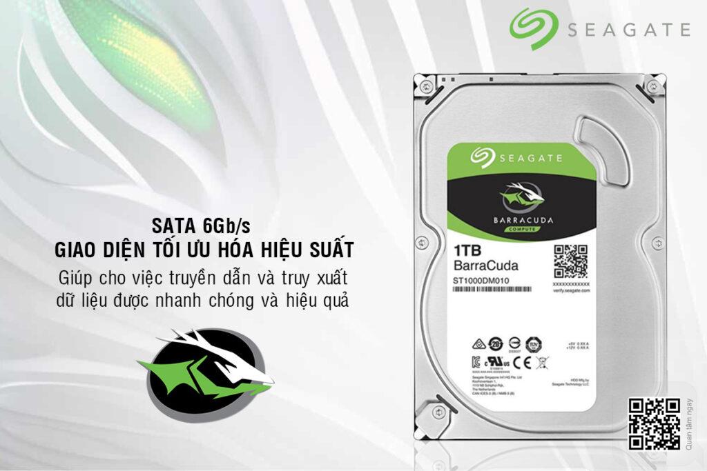  Tiki Ổ Cứng HDD Seagate BarraCuda 1TB/64MB/3.5 - ST1000DM010 - Hàng chính hãng